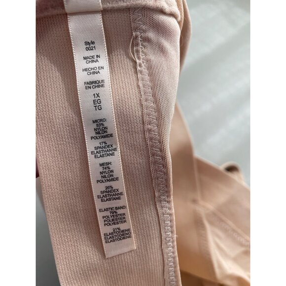 Rhonda Shear 2Pk Molded Cup Bra with Wrap Back Size 1X Black Beige Lounge 647.10 - Picture 6 of 10